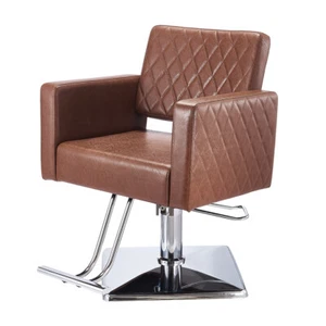 Chaise de coiffeur cube 360° pivotante salon hydraulique beauté tatouage chaise coiffante - Photo 1/12