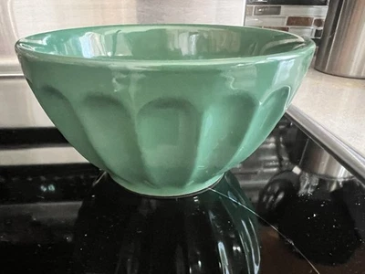 Cuenco de cereal Anthropologie verde oscuro Amelie Latte hecho en Portugal Foto 1 de 4