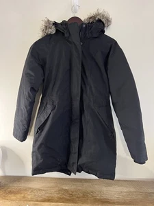 The North Face HyVent Arctic Parka Womens Size M Black Goose Down Jacket - Picture 1 of 12