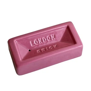 London Brick Soap Dish in Pink- Stolen Form Ceramic Brick-Shaped Soap Stand - Picture 1 of 5
