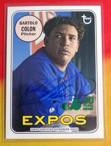 2019 Topps Archives BARTOLO COLON Montreal Expos 50th Anniversary AUTO 11/99 - Picture 1 of 4