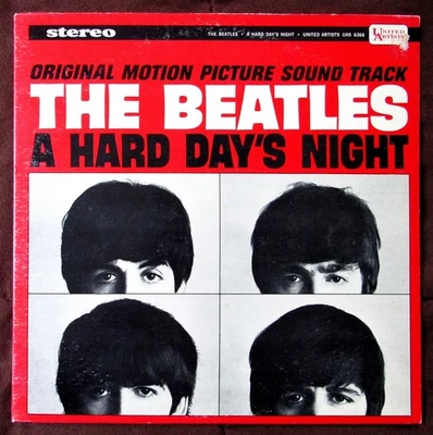 Beatles LP 1964 A Hard Day’s Night “I’ll Cry Instead,” Weird UA RIAA 5 Cover! - Image 1 of 4