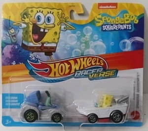 Hot Wheels Racer Verse Plankton & Spongebob Squarepants - Picture 1 of 10