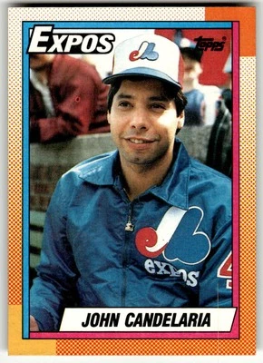 1990 Topps #485 John Candelaria Montreal Expos Baseball - Image 1 of 2