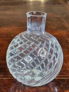 Baccarat Kristall Kykladen Wirbel Flasche Runde Vase 5" - Bild 1 von 10