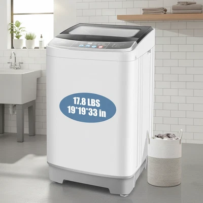 Lavadora portátil totalmente automática de 17,8 lb con 10 programas- Foto 1 de 4