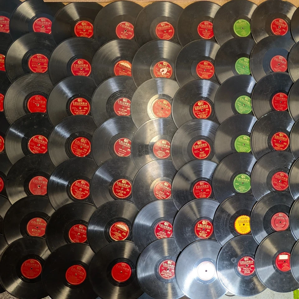 x63 BULK LOT Columbia Label Only 78 RPM Records Collection Large Mix Huge Job #3 - Image 1 of 4