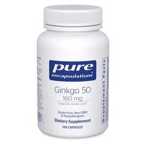 Pure Encapsulations Ginkgo 50 160 mg - 120 Capsules (Exp Date 2026) - Picture 1 of 1