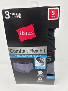 (S) Hanes Comfort Flex Fit Herren Slips mit Total Support Pouch 3er Pack - Bild 1 von 4