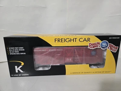 K Line O-O27 Gauge Ringling Bros. Scale Stock Car #54 New Sweet - Image 1 of 2