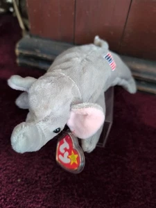 Ty Beanie Baby MWMTs RIGHTY The Elephant - Picture 1 of 6