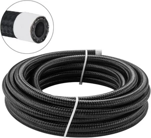 6AN Fuel Line, 3/8 Transmission Cooler Hose,AN6 Braided Hose 6AN-10FT  - Picture 1 of 7