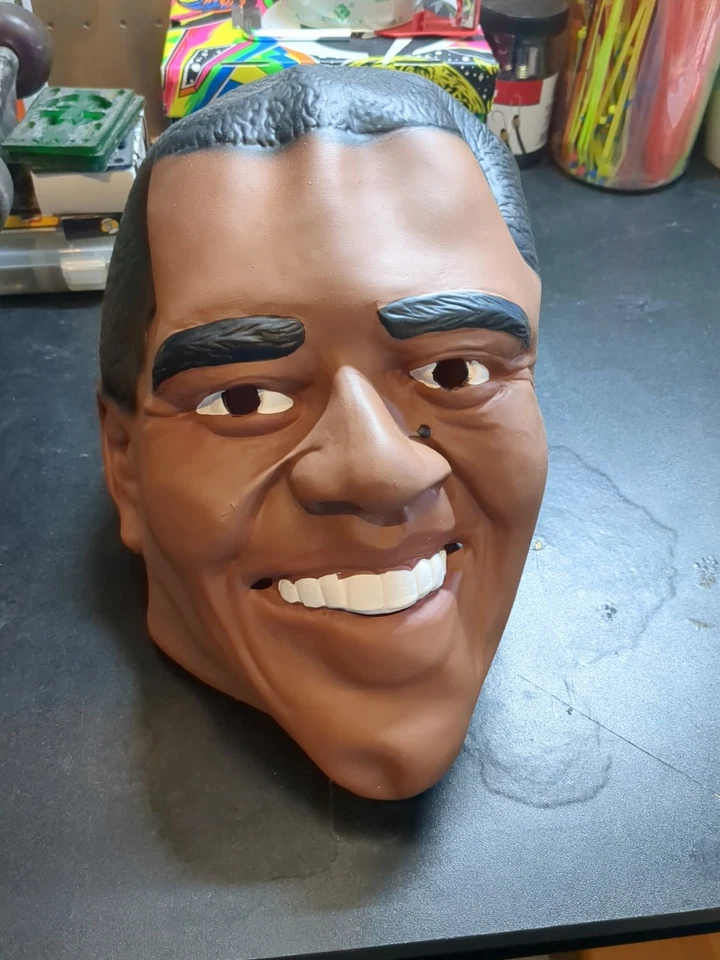 President Barack Obama Vinyl Full Adult Mask Democrat - Image 1 of 3