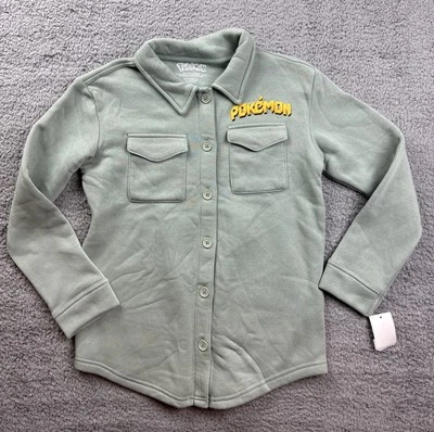 Hybrid Apparel Girl's Size XL Pokemon Shirt Jacket Green - Image 1 of 4