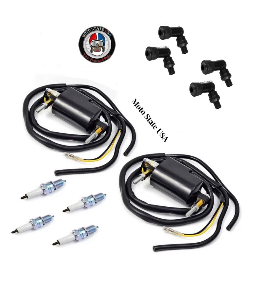 2x Tapas de bujía de bobina de encendido para Kawasaki 650 CSR KZ650H (1981 1982 1983) Foto 1 de 4