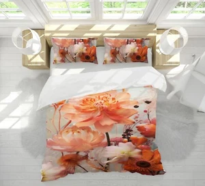 3D Pink Stamens K1702 Bed Pillowcases Quilt Duvet Cover Panda 2023 - Picture 1 of 7