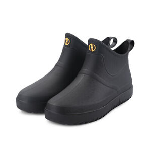 Men/Women Waterproof Shoes Wellington Rain Boots Ankle Wellies Outdoor Shoes