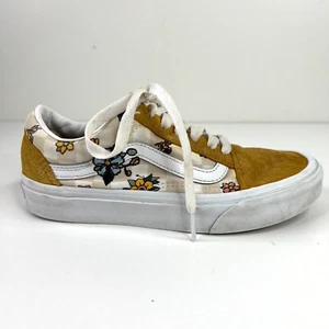 Vans Off The Wall Men's 4 Women's 5.5 Cottage Check Old Skool Gold Floral - Picture 1 of 10