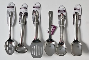 6 PCS Stainless Steel Kitchen Cooking Tool Utensil Set Spoon Turner Ladle - Picture 1 of 4