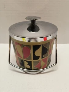 Vintage Ice Bucker Poker Spielkartenanzüge Design MCM ServMaster 7,25" Durchmesser - Bild 1 von 9