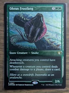 MTG Ohran Frostfang Foil Etched from Commander Masters - Picture 1 of 2