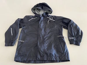LL Bean Kids TEK Rain Jacket Size S (4) Blue Unlined Hooded - Picture 1 of 5