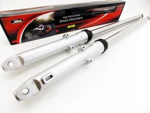 HONDA SL70 JBS 670mm SILVER FRONT FORK LEG SET LH RH SUSPENSION SHOCKS - Picture 1 of 4