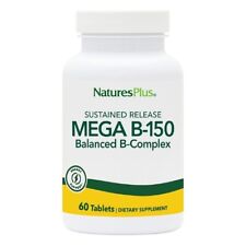 NATURES PLUS Mega B-150 - Balanced B-Complex Supplement 60 Tablets
