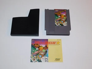 VEGAS DREAM - Nintendo NES CARTRIDGE + MANUAL + SLEEVE - AUTHENTIC TESTED CLEAN - Picture 1 of 9