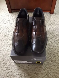 BACCO BUCCI BROWN LEATHER HIGH END MENS SHOES SZ 10.5 D BRAND NEW CONDITION - Picture 1 of 3