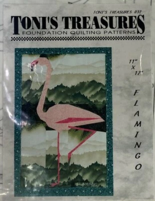 Toni's Treasures Quilting Patterns Flamingo, 11"x17" Wall Quilt - Image 1 of 2