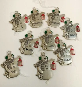 Hallmark Metal Snowman Ornament Personalized Name Special People You Pick! - Picture 1 of 118