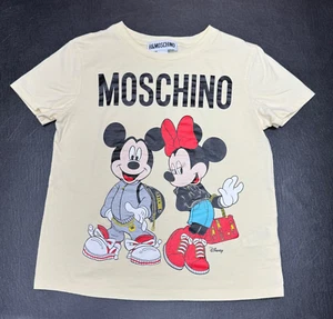 H&M x Moschino Short Sleeve Disney Mickey Minnie Mouse Shirt Womens XS Top - Picture 1 of 11