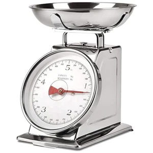 BILANCIA ACCIAIO INOX ANALOGICA DA CUCINA PESO 5Kg MECCANICA SENSIBILITA' 20gr - Foto 1 di 2