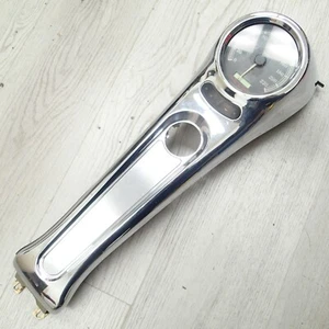 Harley Softail CHROME Tank Console Cover Panel 71439-00 + Speedometer 67411-04 - Picture 1 of 20