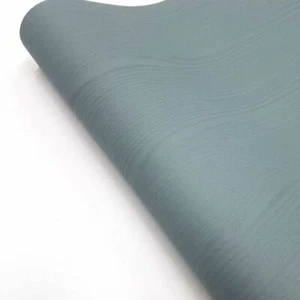Matte Turquoise Wallpaper Painted Look Wood Grain Self Adhesive Paper - Picture 1 of 7