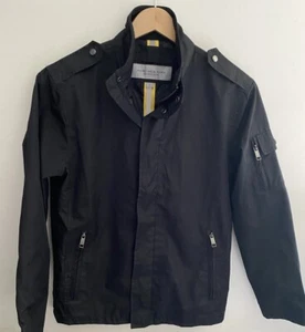Marc New York Andrew Marc Jacket Mens S Small Black Rain Windbreaker Zip ** READ - Picture 1 of 16
