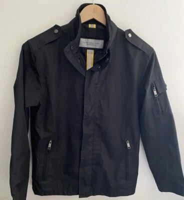 Marc New York Andrew Marc Jacket Mens S Small Black Rain Windbreaker Zip ** READ - Image 1 of 4