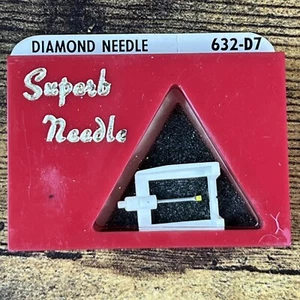 Superb Needle Vintage New Old Stock Vinyl Record Player Diamond Needle 632-D7 - Picture 1 of 2
