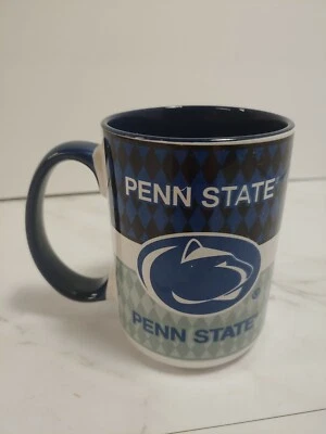 Taza de té de cerámica vintage Penn State Nittany Lions BONITA azul negro Foto 1 de 4