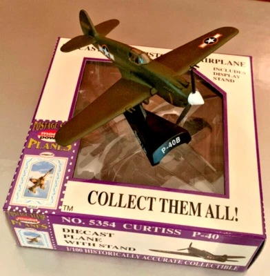 Curtiss P-40. US WW II fighter. Die Cast Metal. 1:190 scale. New in Box. mint - Image 1 of 4