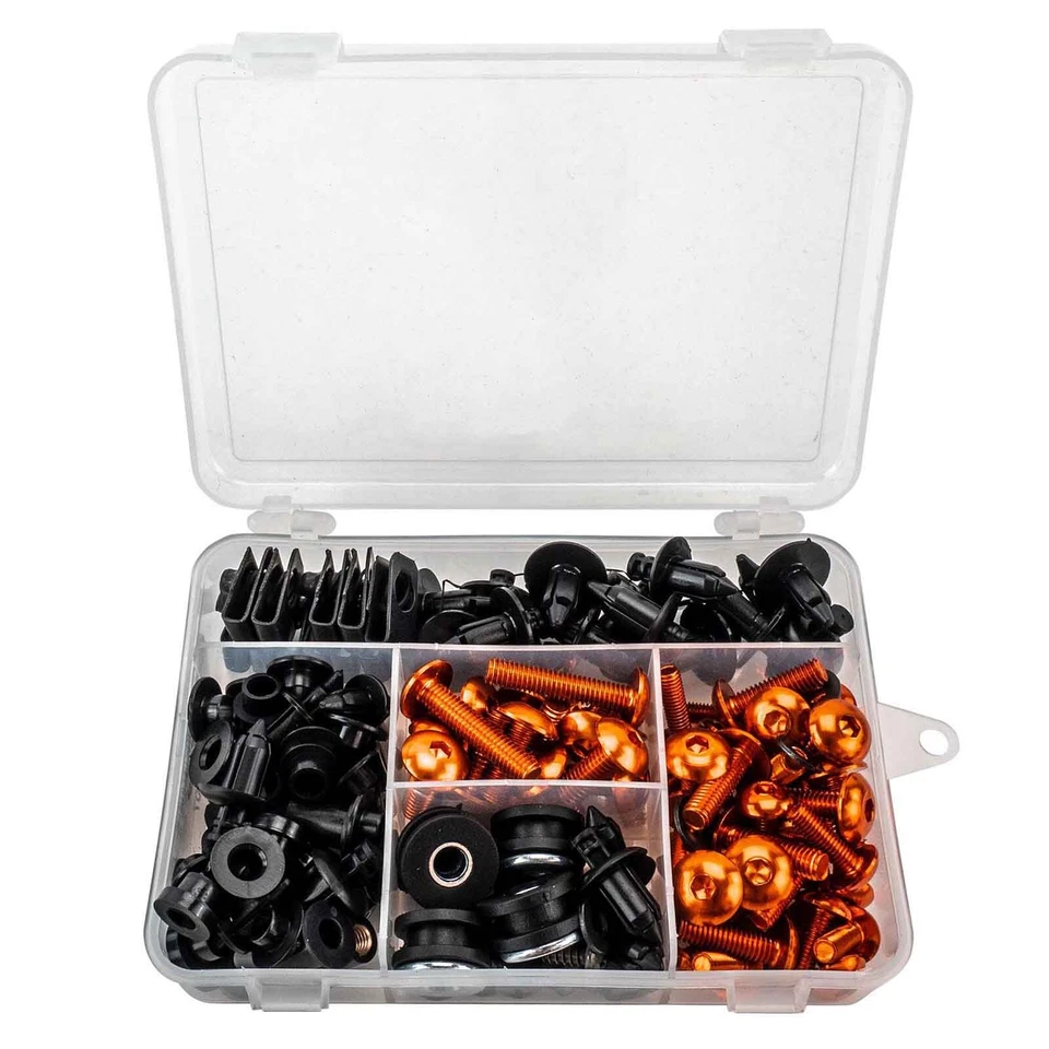 Aluminio Tornillos Revestimiento Interior Hexagonal Universal Suzuki Naranja - Imagen 1 de 1