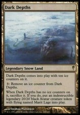 Dark Depths Magic The Gathering Cold Snap Legendary Snow Land Rare Played