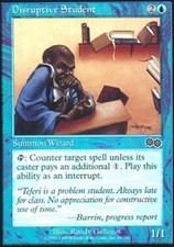 Disruptive Student ~ Damaged Urza's Saga MTG Magic UltimateMTG Blue Card