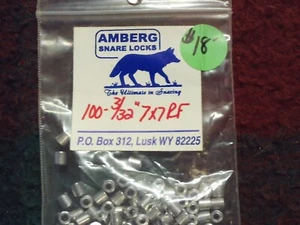Full 100 Count New Amberg Snare Release Ferrules For 3/32" 7X7 Cable - Picture 1 of 8