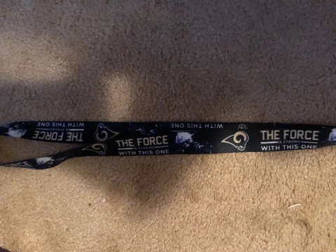 LOS ANGELES RAMS STAR WARS YODA DARTH VADER LANYARD CLOSEOUT NO MORE Cover