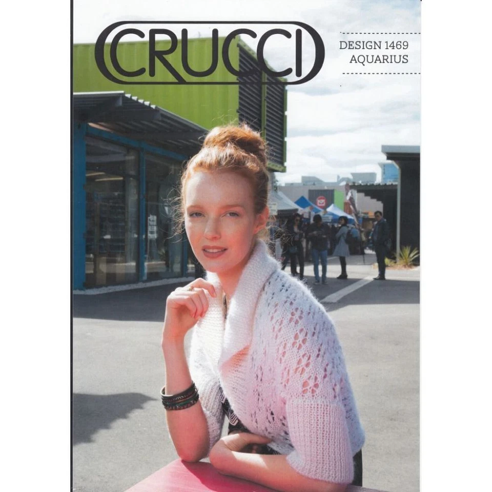 Crucci Knitting Pattern 1469, Roll Neck Cardigan Easy Make For 12 Ply Yarn - Image 1 of 1