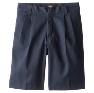 Dickies Boys Pleated Navy Shorts 57562-NVY School Uniform Sizes 16 to 20 - Picture 1 of 2