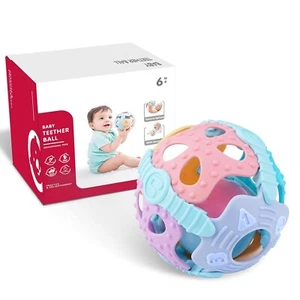 Baby Sensory Toys Rattle Ball, Teething, Travle Toys for Infants Toddlers - Picture 1 of 7