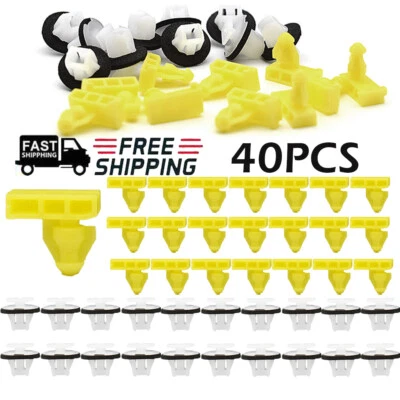 40PCS Wheel Arch Trim Clips Front Rear Wing Moulding For Nissan X-Trail Foto 1 de 4